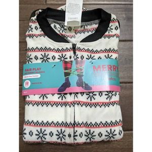 Youth small medium 7 10 new merry making fleece Christmas pajamas